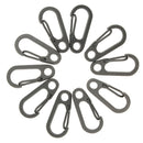 10Pcs Mini Alloy Key Buckle Snap Spring Clip Hook Carabiner Keychain Keyring for