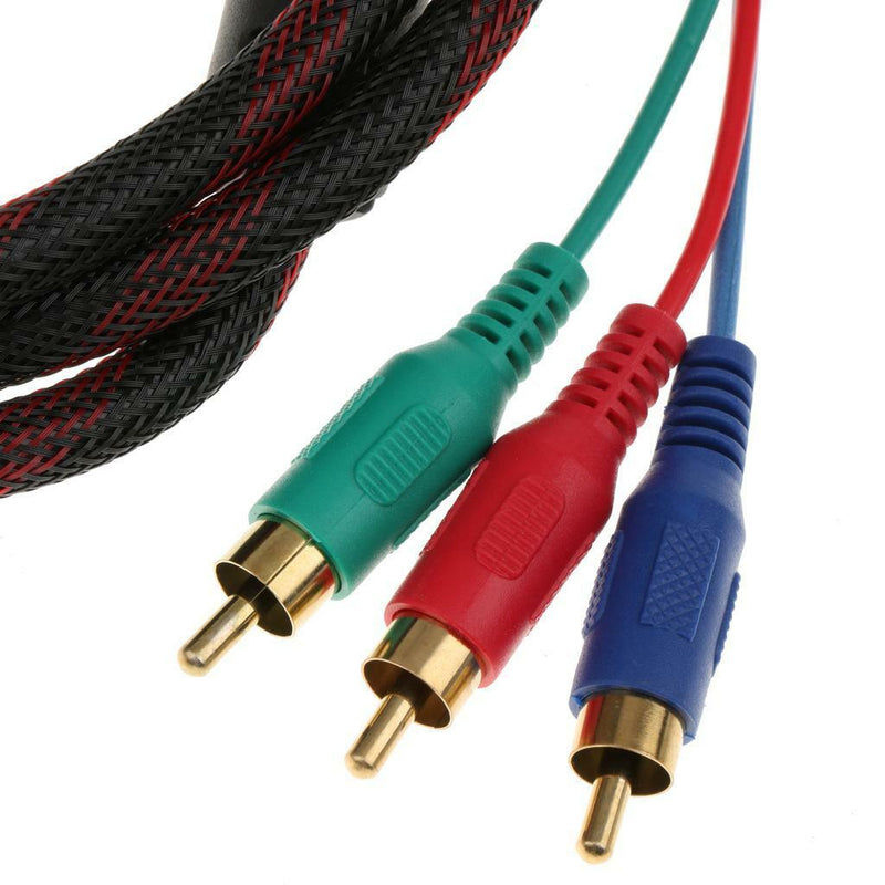 HDMI to RGB / 3RCA Component Converter Adapter Video / Audio AV Cable Cord Lead
