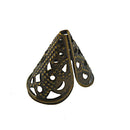 100Pcs Filigree Bead End Bead Caps Crimp DIY Jewelry Findings Handicrafts