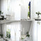 2pcs Patio Door White Chiffon Sheer Curtain Bedroom