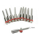 10Pcs/Set 3.0Mm Handle/Steel Screw Mandrel Shank Cutter-Off Holder Rotary A
