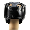 Black Good Headgear Head Guard Training Helmet Kick Boxing Protection Gear
