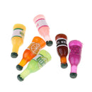 6Pieces Kitchen Bar Decoration Drink Wine Juice Champagne Beer Bottles for 1:12