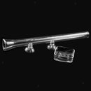 2x High Quality Aquarium Clear Shrimp Feeding 300mm Tube and Square Food Dish