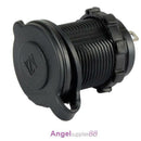 New 12V Waterproof Marine Motorcycle Car Cigarette Lighter Socket Power Outlet