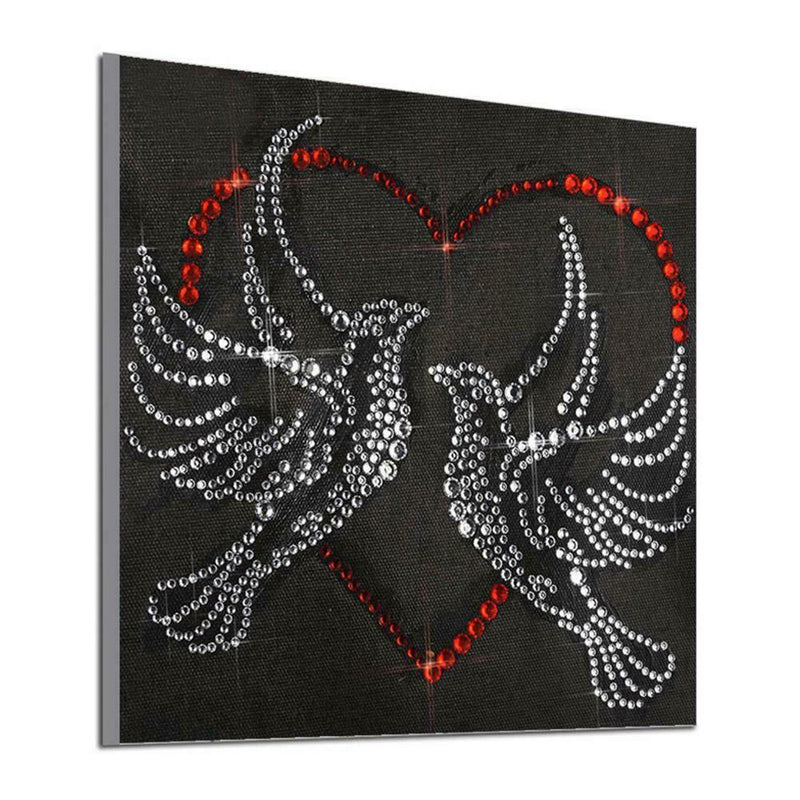 5D DIY Fluorescent Diamond Painting Pigeon Cross Stitch Embroidery Mosaic