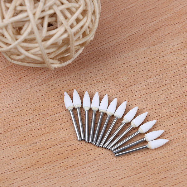 12Pcs dental polishing grinding sand stone materials teeth white Hn