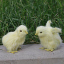 4 Pack Mini Cute Simulation Yellow Chicken Toys, Sound Plush Chicken Animal