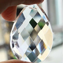 10PCS Clear Water Drop Crystal Chandelier Ornaments Xmas Party Decor Pendants