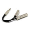 2x 6.35mm Male To 2X 1/4" Female Audio Y Splitter Stereo Speaker