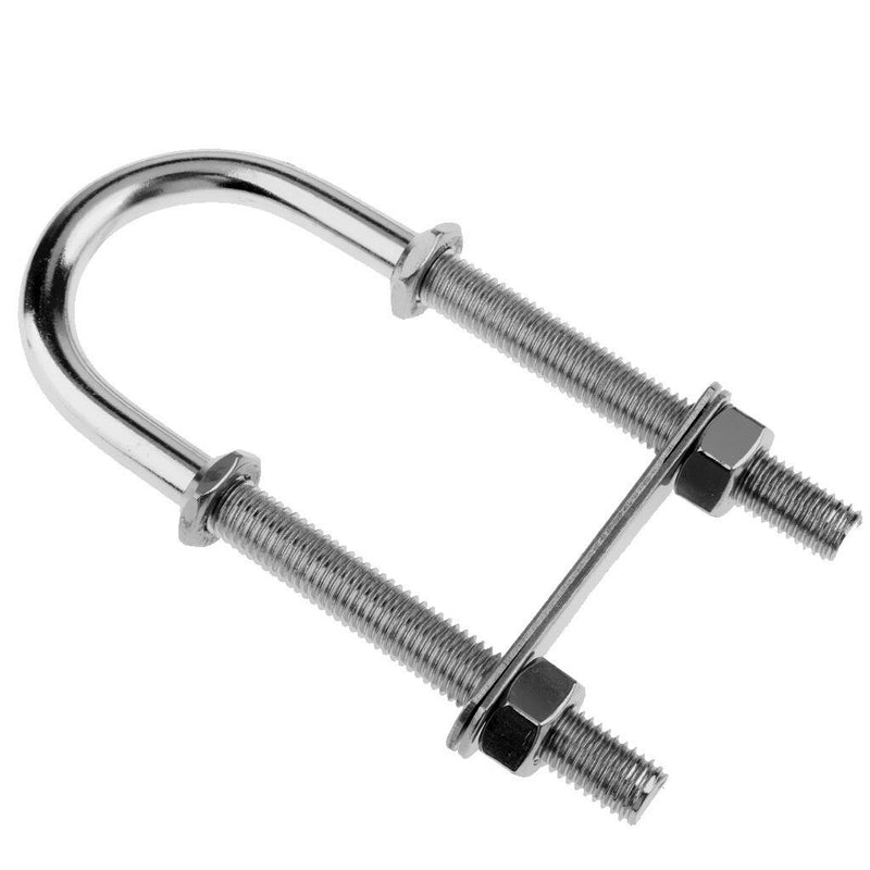 2pcs Bow Stern Eye U Bolt 1/2" 12mm Stainless Steel For Boat Marine