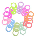 20pcs Multi Silicone Button Holder Clip Adapter for Ring Dummy/Pacifier