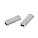 Aluminum Alloy Fishing Line Crimp Wire Leader Sleeve Connector 1.0 & 1.2mm