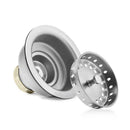 3.5" Commercial Kitchen Sink Basket Drain Strainer New Rim Steel Stainless X3R5