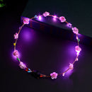 Beach Party Crown Led Flower Headband Light Up Hair Wreath Hairband Garland L6B1