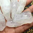 50g Natural Raw White Clear Point Quartz Crystal Heal Stone Rock Specimen Gift