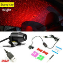 1pcs USB Red LED Star Light Car Interior Atmosphere Meteor Lamp Home Party sdw