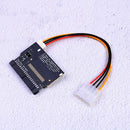 Dual compact flash cf I/II to 3.5 IDE hdd adapter 3 led FT