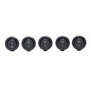 5 Pcs SPST Black Button On/Off Round Rocker Switch AC 6A/125V 3A/250V