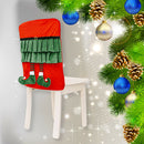 Christmas Fairy Legs Chair Covers Stool Cover Festival New Year Decor (A)