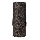 Elegant Leather Makeup Brush Holder Cosmetic Pens Storage Organizer (Black) A