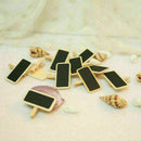 Mini Wooden chalkboard blackboard tags New Sale R5P9