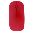 2.4GHz 1,000DPI Ultra-thin 3-Button Wireless Photoelectric Mouse (Red)