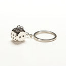 Dice Keychain Brand New High-class Car Key Ring Chain Metal Pendant 3C