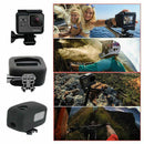 Protective Frame Case + Windshield Cover For Gopro-Hero 7/6/5/Hero Hd, Hous N5M6