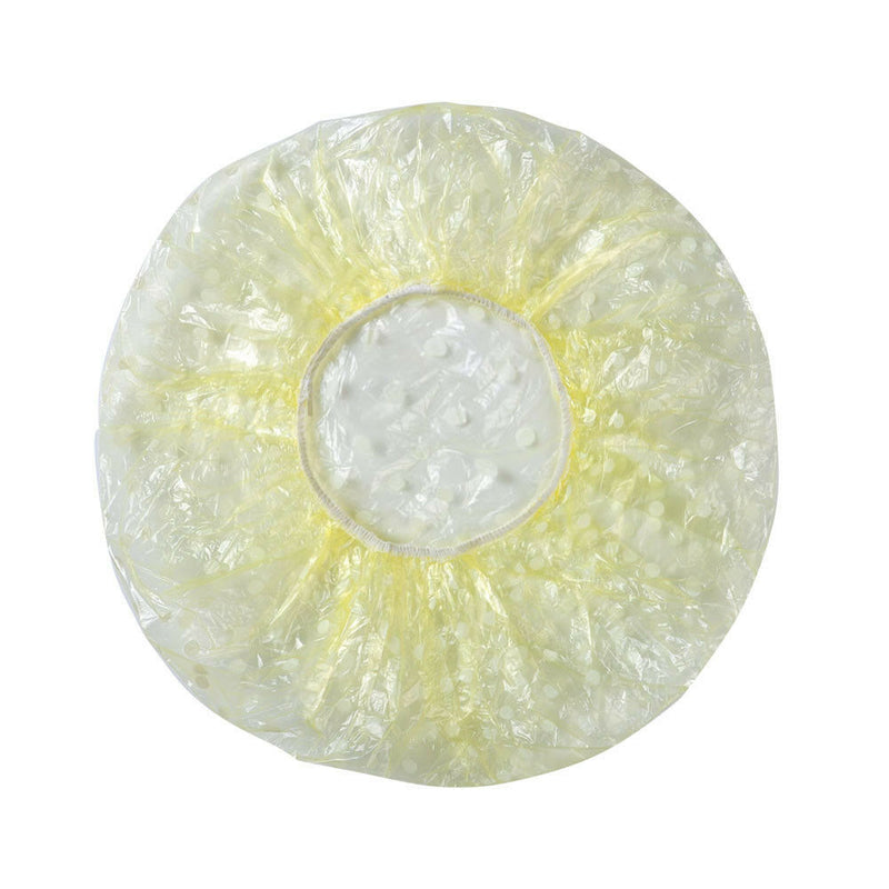 Practical 6X Shower Cap Waterproof Elastic Plastic Bathing Hat Useful