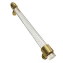Acrylic Door Handle Spindle Rod Bar Pull Knob Cabinet Knob Brushed 192mm