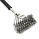 Clean Barbecue Brush - 100% Rust Stainless Steel Barbecue Cleaner Three Hea