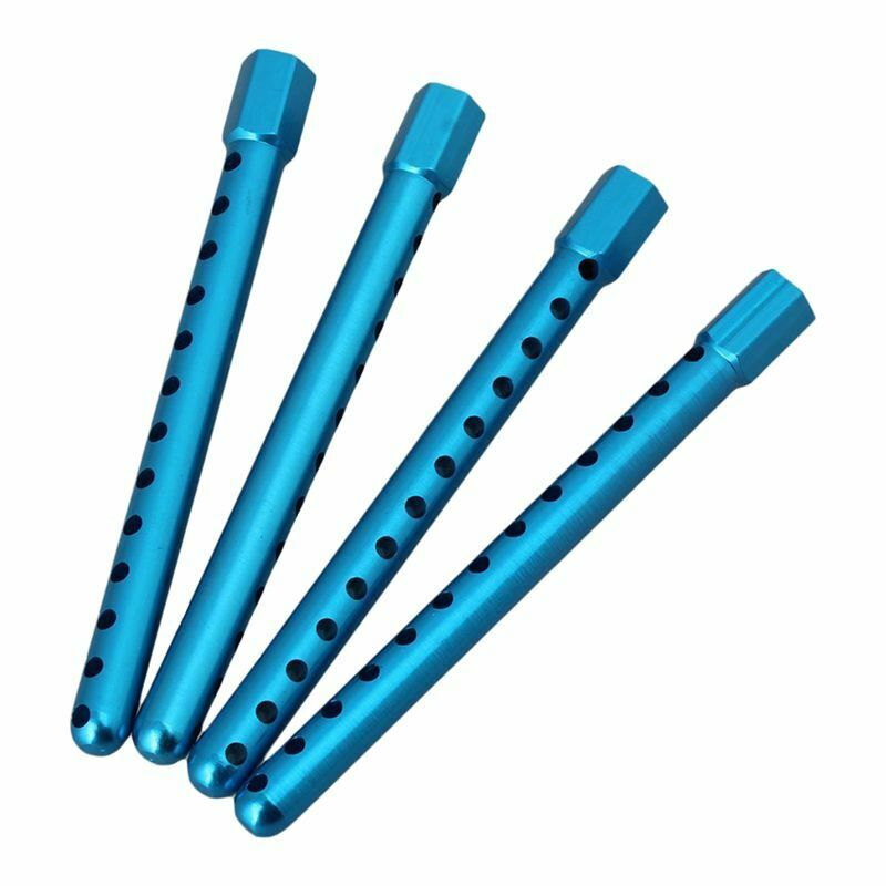4PCS 102037 Blue Aluminum RC 1:10 Alloy Body Post Mounts for HSP Road Racin M1M8