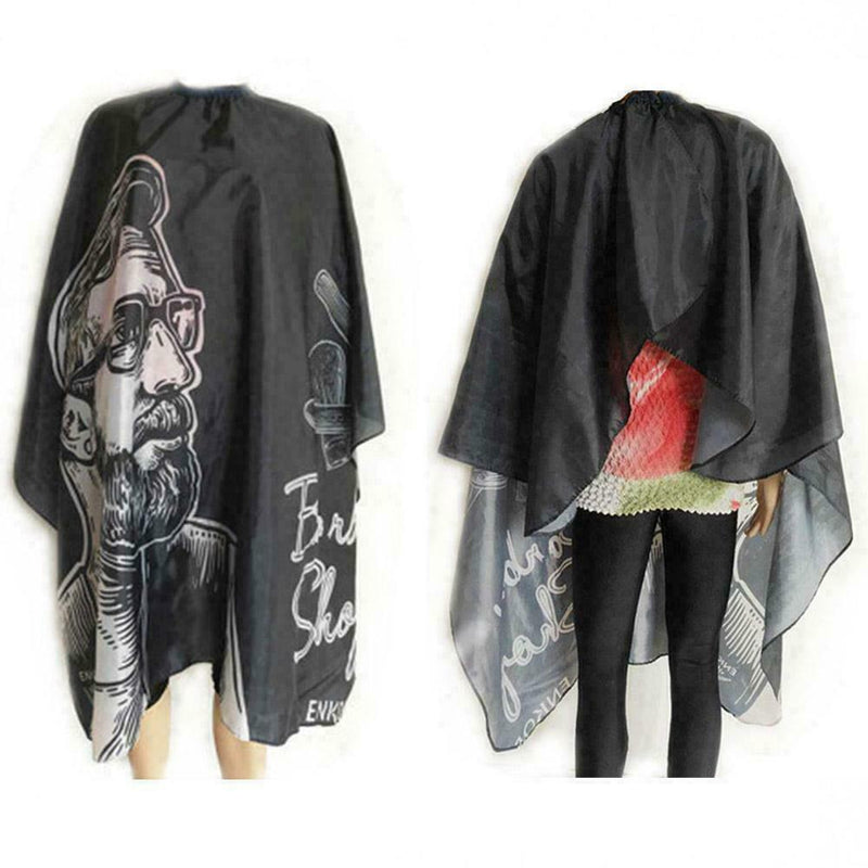 Black Hairdressing Cloth Haircut Hairdressing Barber Styling Hair Design H8F9