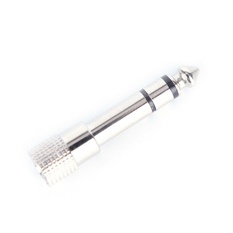 2Pcs 6.5mm male plug to 3.5mm female jack stereo headphone audio adapteES