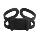 Silicone Strap Bike Torch Band Flashlight Clip Bicycle Light Holder (Black)