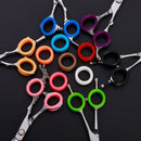 50Pcs Silicone Finger Rings for Any Scissors Inserts Haircutting Styling To