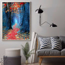 Full Round Drill Rhinestone Picture DIY Maple Leaves Path Diamond Painting