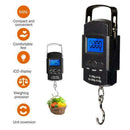 50kg Digital Travel Fish Luggage Postal Hanging Hook Electronic Weighing Sc Y2U4