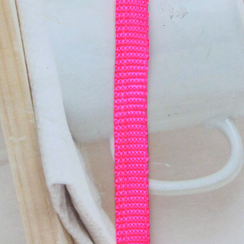 Colorful Rainbow Pet Dog Collar Harness Leash Soft Walking Durable Traction Rop-