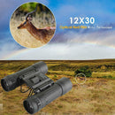 12X30 Optical Zoom Field Glasses Telescopes Red Film Hunting HD Binoculars A