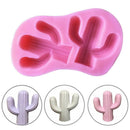 Cactus Plant Shape Pastry Silicone Mold Fondant Cake Molds Baking Tools