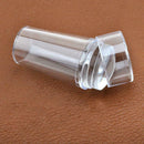 Silicone Stamp for Nail Plates Scraper with Cap Template Nail Tool Art Accessory