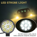 Round 9 LED Flash Strobe Light Waterproof Warning Lamp for Car Truck Motorcycle