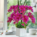 Flower Pots with Artificial Flowers Bouquet Beautiful Indoors Decoration