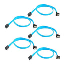 5Pcs Sata 3.0 Cable Sata3.0 Right Angle 90 Degree For Hdd Hard Drive