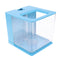 Self Cleaning Acrylic Fish Tank Bowl for Office Home Creative Gifts Blue