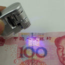 LED Money Detector Light Mini Jewelry Microscope With UV Light Pocket