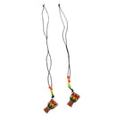 2 Pcs Djembe Pendant African Drum Jewelry Necklace for Children Gift F
