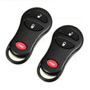 2Pcs Remote Entry Key Keyless Fob Case Shell Replacement For Dodge Jeep Chr I3B2